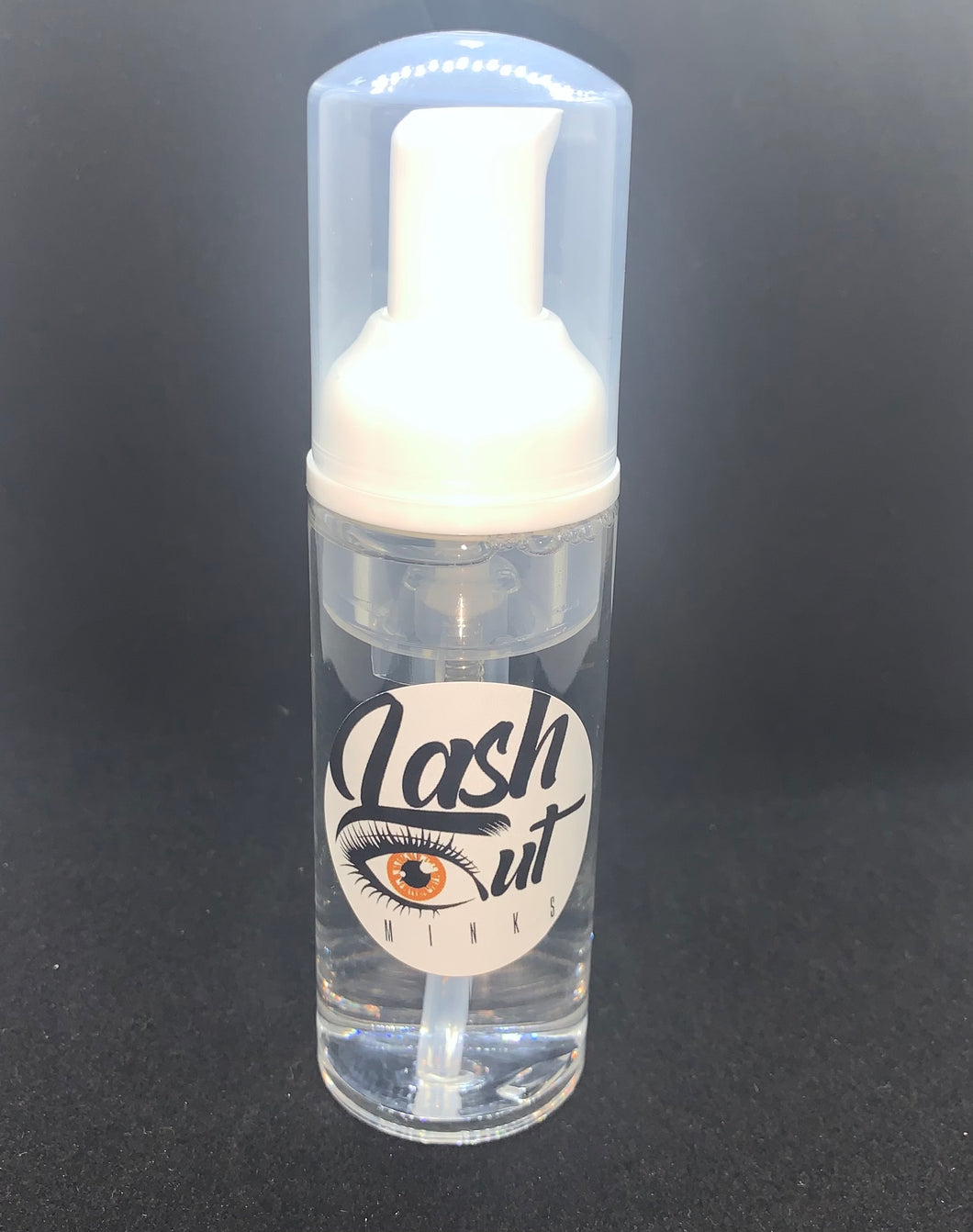 Foaming lash cleaner