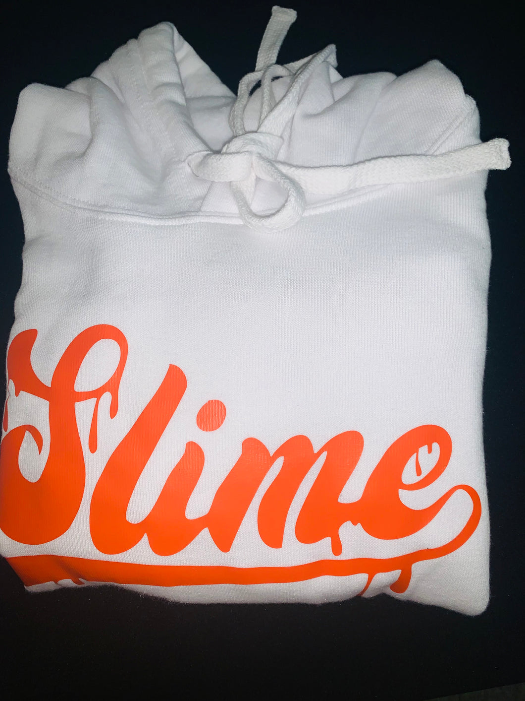 Orange & White Slime Hoody