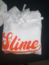 Load image into Gallery viewer, Orange &amp; White Slime Hoody
