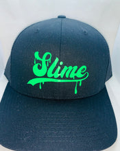 Load image into Gallery viewer, Black &amp; Green Slime SnapBack *Selling Fast*
